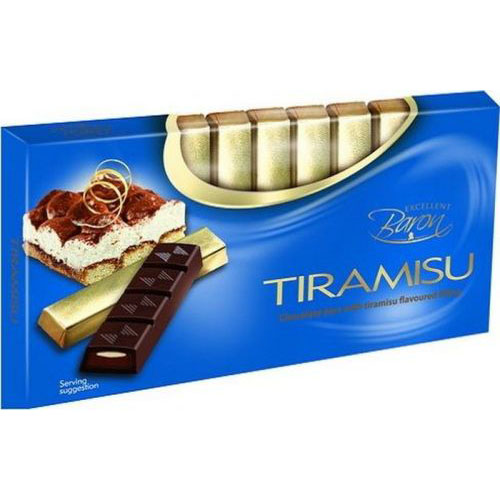 Шоколад Baron "Тирамису" темный шоколад с начинкой, 100 г
